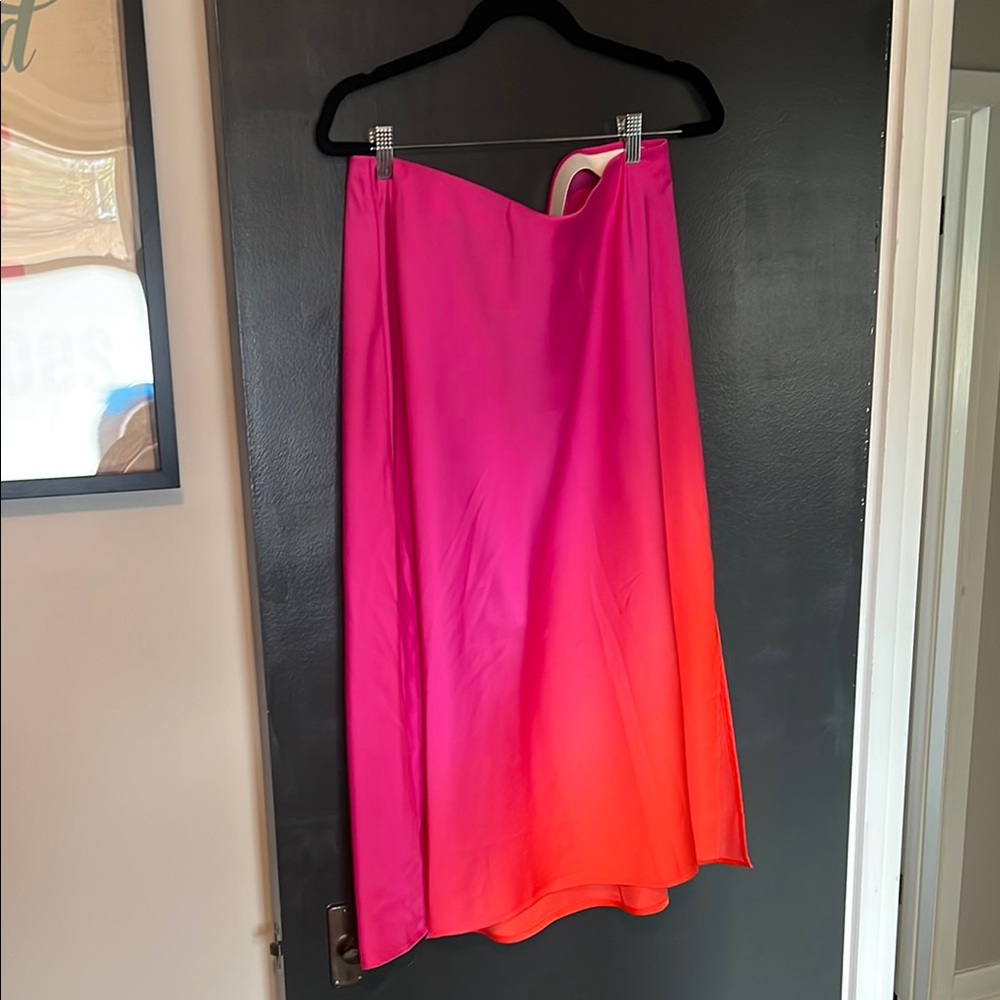 Vibrant Pink and Orange Women's Skirt